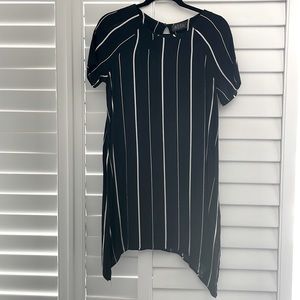 ASTR oversized asymmetrical striped dress